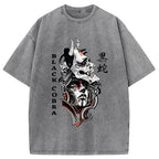 Oni Devil Hannya Mask Vintage Washed T-Shirt
