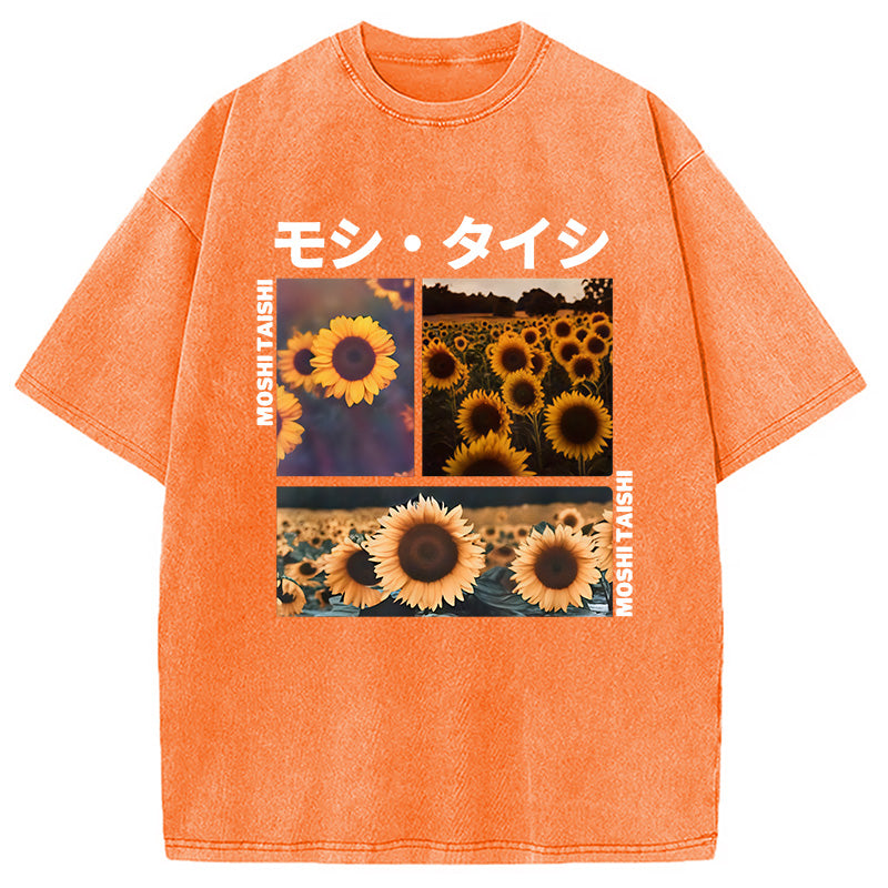 Sunflower Japanese Tokyo Washed T-Shirt