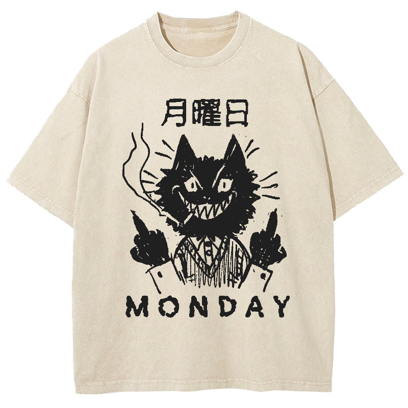 Hate Mondays Washed T-Shirt