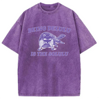 Funny Delusional Raccoon Washed T-Shirt