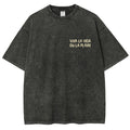 Polka Dot Fish Washed Vintage Short Sleeves T-Shirt
