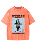 Tokyo Tsukiji Off Market, Japan Vintage Washed T-shirt