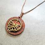 Octopus Necklace Retro Wood Pendant