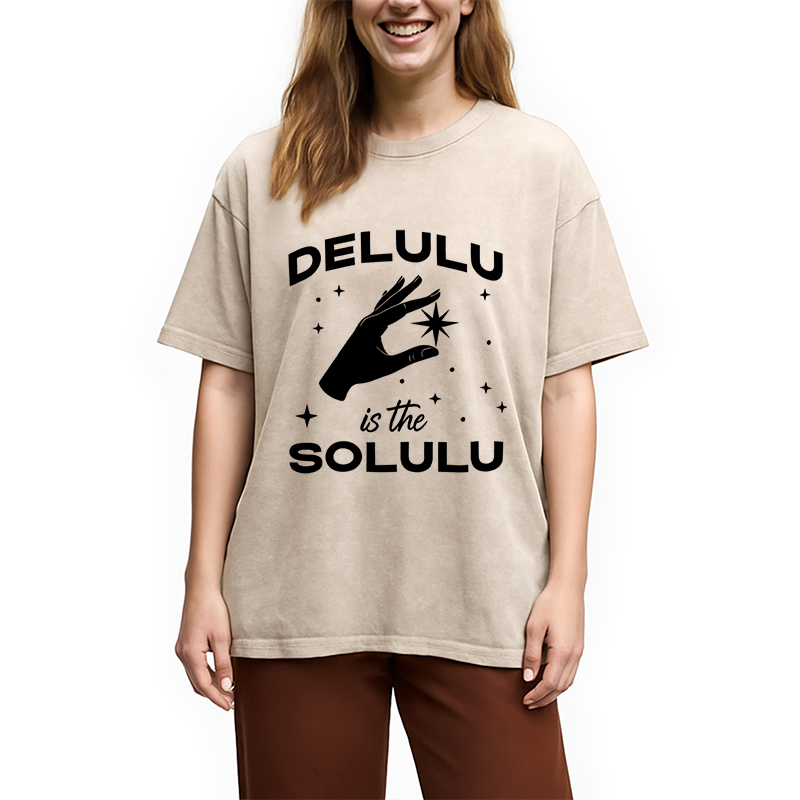 Funny Social Media Meme Washed T-Shirt