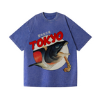Tsukiji Fish Market Vintage Wash Japanese Design T-Shirt