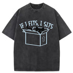 IF I Fits, l Sits Washed T-Shirt