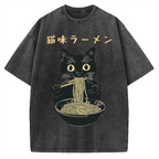 Kitten Ramen Vintage Washed T-shirt