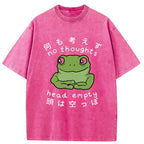 Head Empty Frog Washed Vintage T-Shirt
