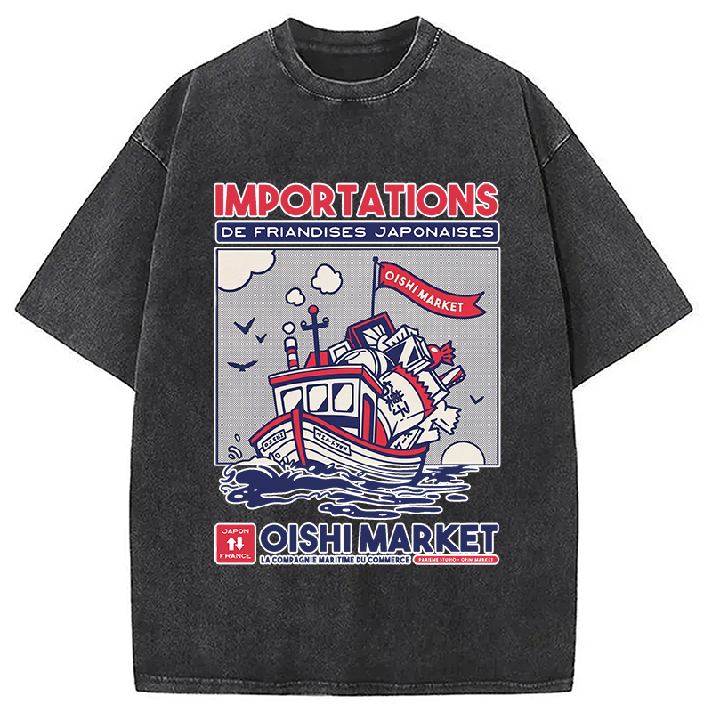 Importations De Friandises Japanese Washed T-Shirt
