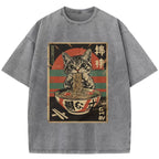 Ramen Cat Washed T-Shirt