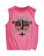 Kyūshū J7W Shinden Vintage Distressed Washed Tank Top