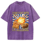 Allergy Nut Intolerance Washed T-Shirt