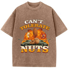 Can't Tolerate Nuts Washed T-Shirt