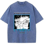Cyberpunk Dark Fantasy Washed T-Shirt