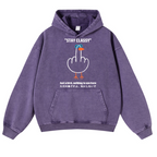 Stay Classy Bird Vintage Washed Thick Cotton Hoodie