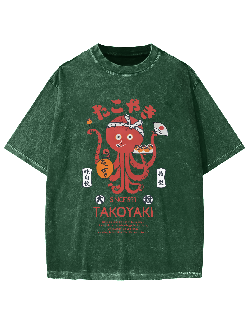 Kansai Takoyaki Vintage Washed T-shirt