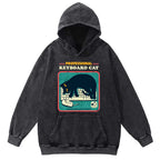 Professional Keyboard Cat Washed Hoodie