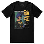 Cat Destroyer And Girl Classic T-Shirt