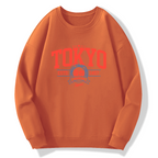 Tokyo Retro Art Cotton Pullover Sweatshirt