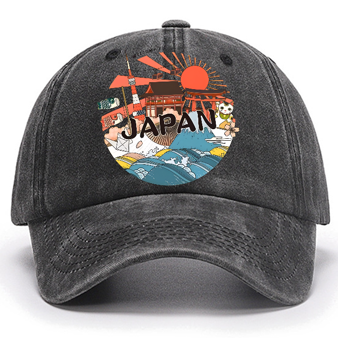 Welcome to Japan Poster Cotton Hat