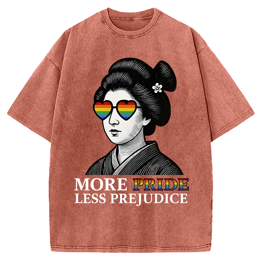 Geisha Wearing Sunglasses Vintage Washed T-shirt