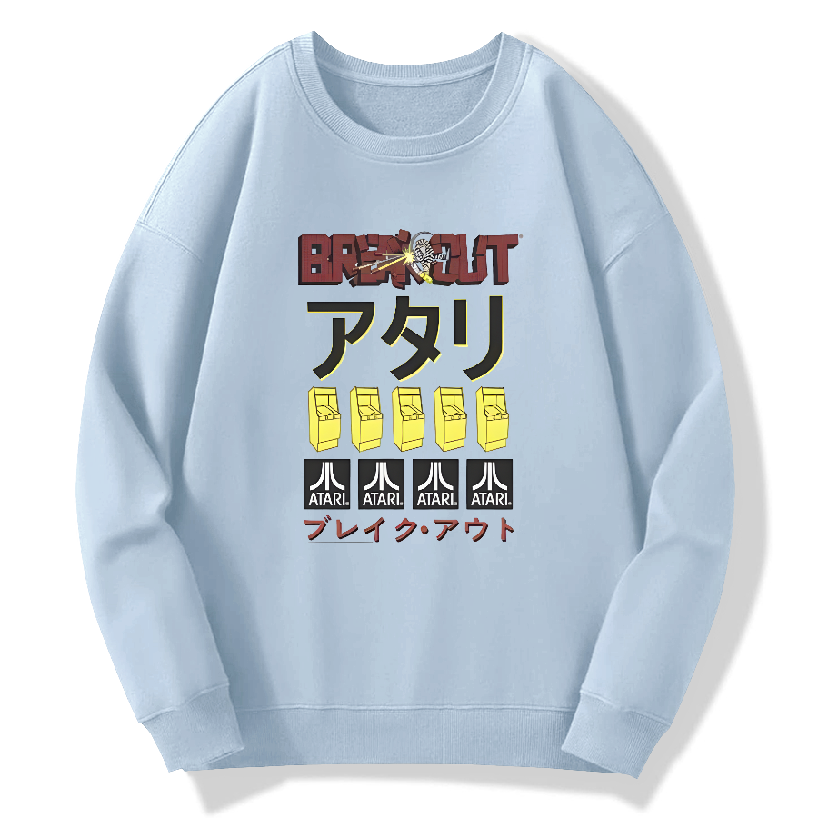 Japanese retro art Cotton Pullover Sweatshirt