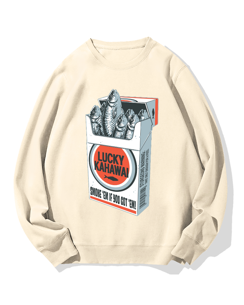 Fish cigarettes Cotton Sweatshirt