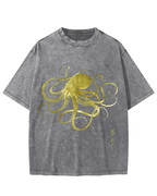 Japanese Octopus Vintage Washed T-shirt