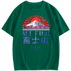 Mount Fuji Vintage Japan Graphic Cotton casual T-shirt