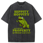 Get Off My Property Washed Vintage T-Shirt