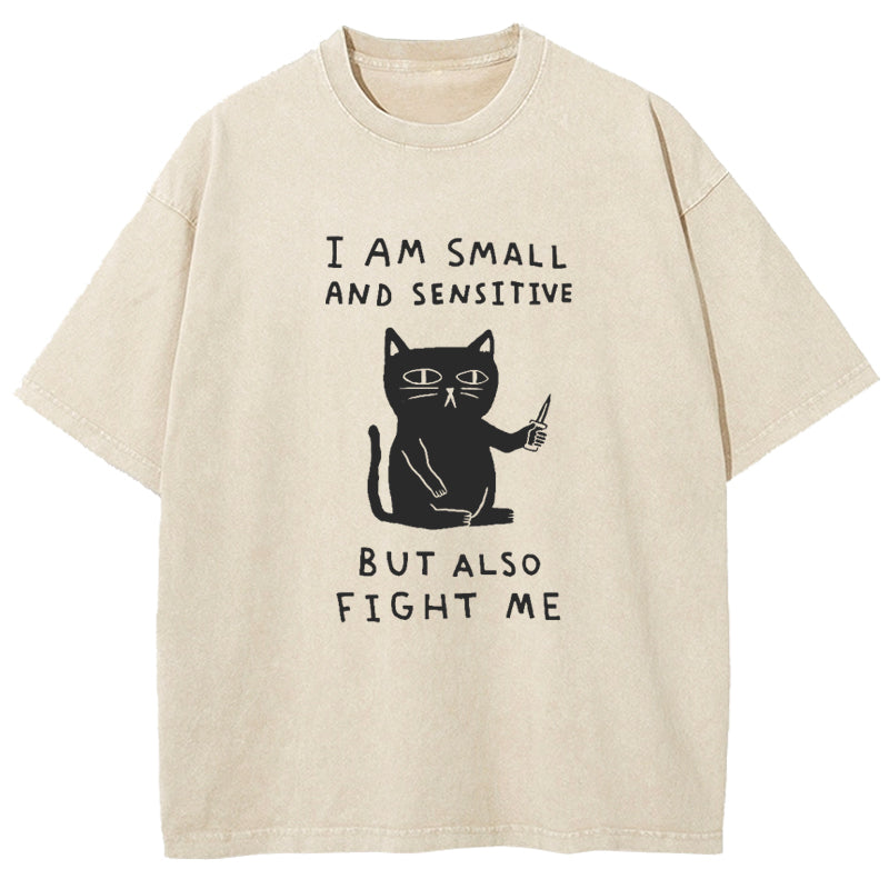 I Am Small And Sensitive Washed T-Shirt