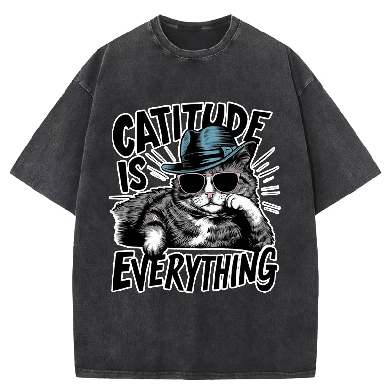 Catitute is Everything Washed T-Shirt