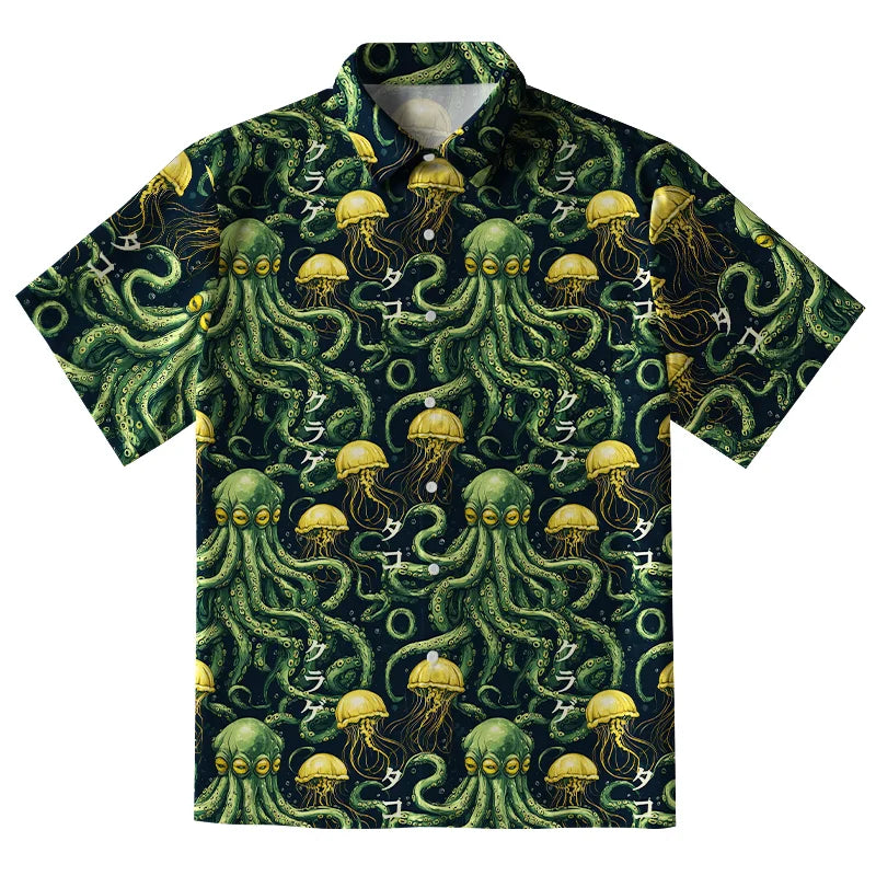 Mystical Octopus Button-up Shirt