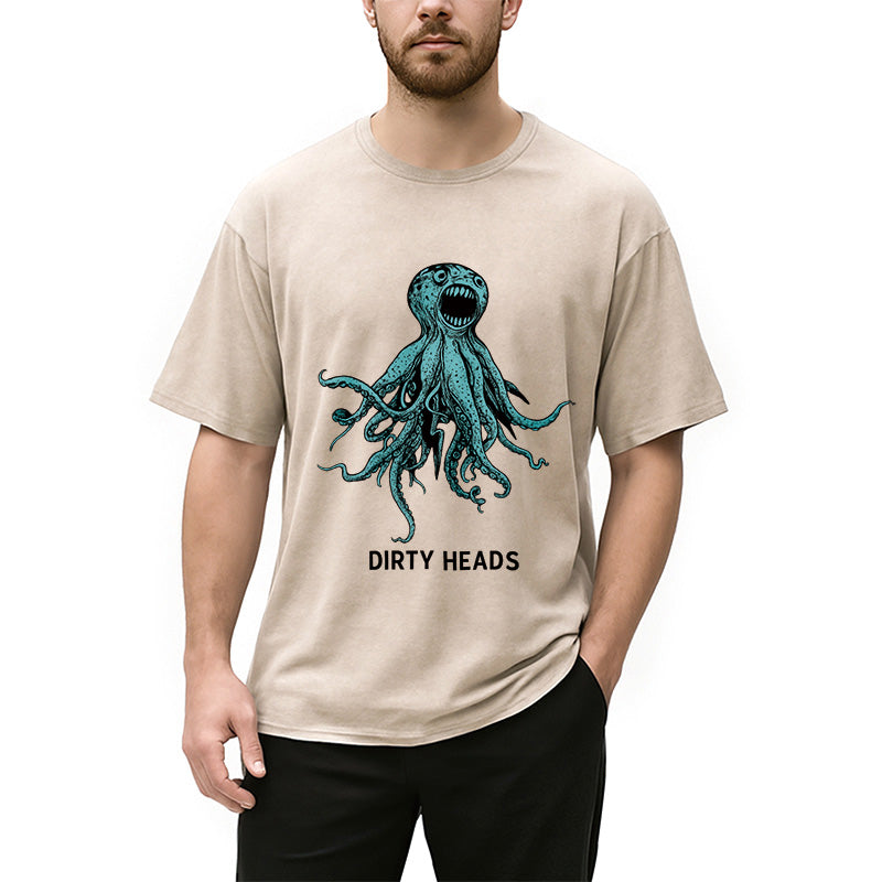 Dirty Heads Blue Octopus Washed T-Shirt
