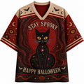 Halloween Cat Jersey Shirts