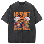 Funny Gambling Washed T-Shirt