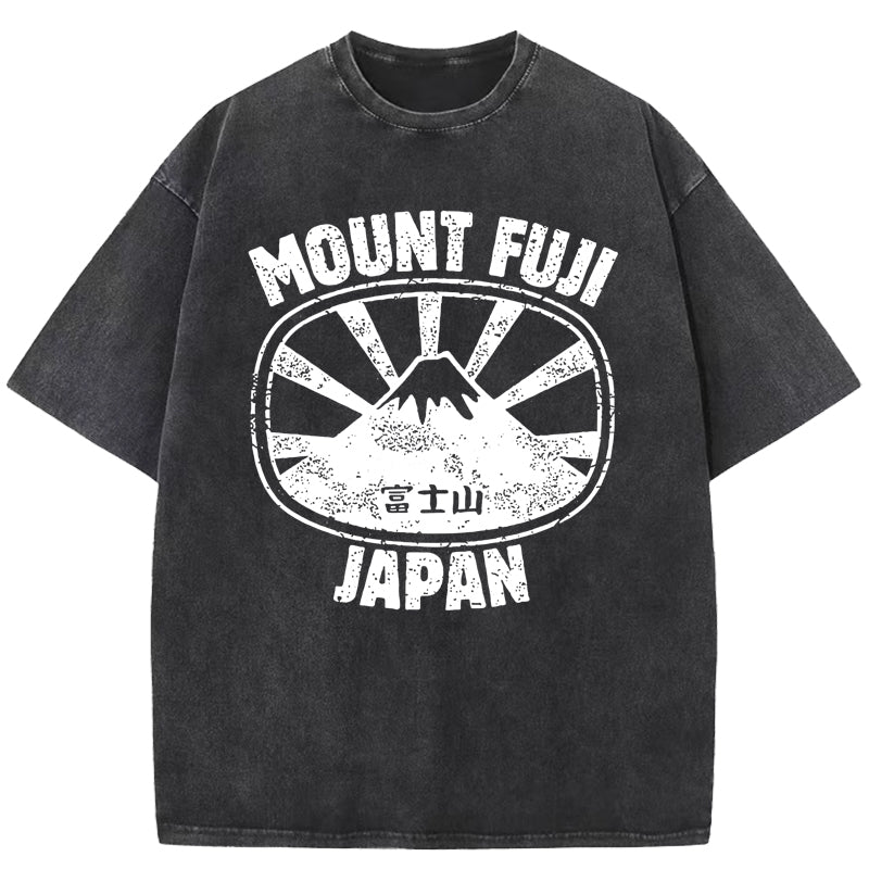 Mount Fuji Japan Washed T-Shirt
