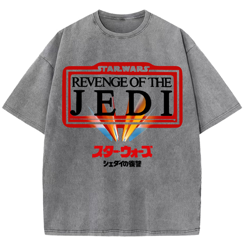 Star Wars Japanese Design Vintage Washed T-Shirt