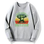 Mentally stable assassin frog with puncture ability Cotton Pullover Sweatshirt