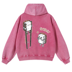Sushi Vintage Washed Cotton Back Art Hoodie
