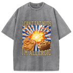 Allergy Nut Intolerance Washed T-Shirt