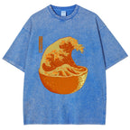 The Great Wave Off Orange Washed T-Shirt