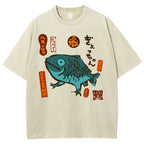 Fish With Feet Washed Vintage Short Sleeves T-Shirt