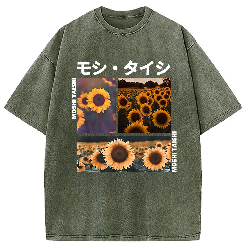Sunflower Japanese Tokyo Washed T-Shirt