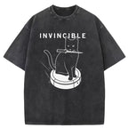 Invincible Cat Washed T-Shirt