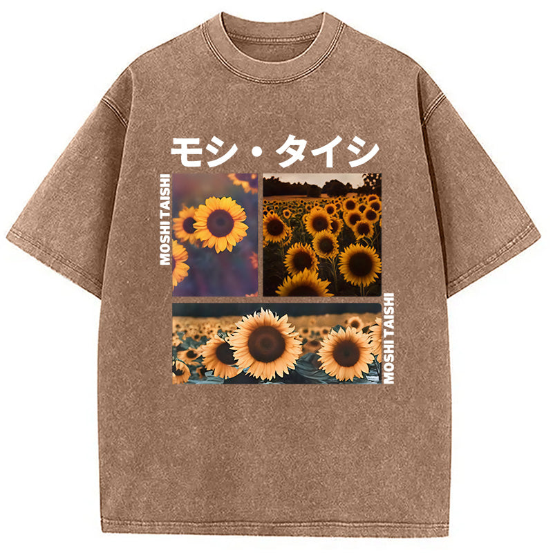 Sunflower Japanese Tokyo Washed T-Shirt