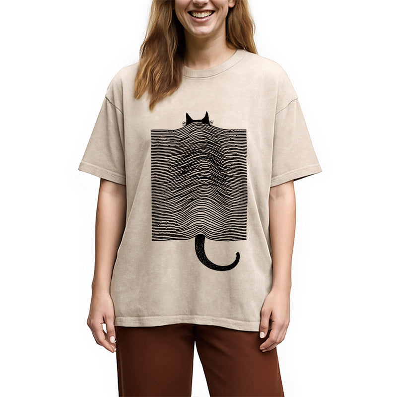 Cat Division Washed T-Shirt