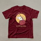 Wool Ball Cat Pattern Unisex Prints T-Shirt