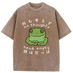Head Empty Frog Washed Vintage T-Shirt