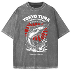 Tokyo Tuna Trading Company Graphic Vintage Washed T-shirt
